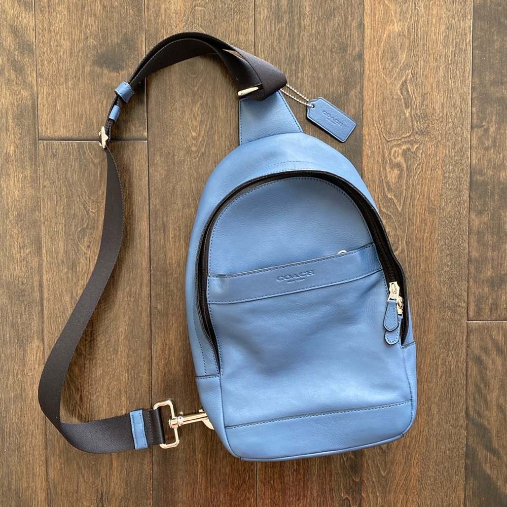 Coach Leather Sling Crossbody Bag